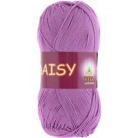 Пряжа Vita-cotton "Daisy" 4417 Цикламен 100% мерсеризованный хлопок 295 м 50 м